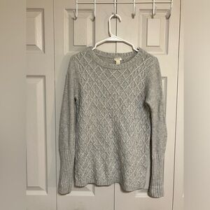 J Crew Sweater Women’s Sz XS‎ Gray Wool Blend Casual Fall